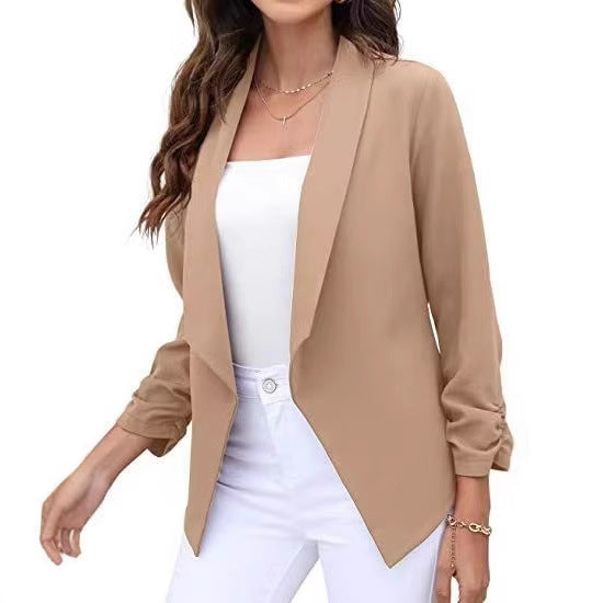 Damen eleganter und luftiger Blazer mit asymmetrischem Schnitt R&B
