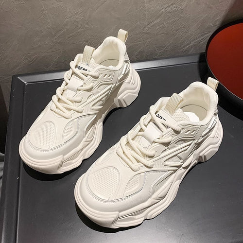 Damen Sportliche Sneakers mit atmungsaktiver Mesh-Oberfläche und stabiler Sole R&B