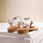 Damen Komfortable Sandalen mit verstellbarem Riemen und modischer Schnalle R&B