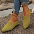 Damen Bequeme Slip-On Ballerinas mit atmungsaktiver Obermaterialstruktur und rutschfester Sohle