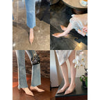 Damen Elegante Slingback Pumps mit feinem Absatz R&B