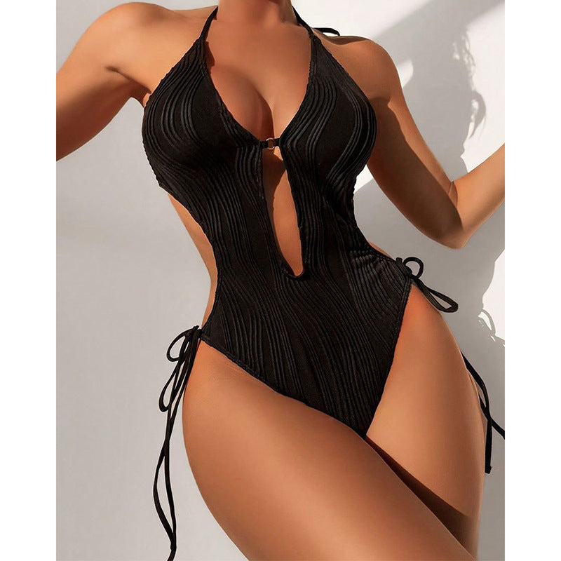 Damen Einteiliger Badeanzug mit raffiniertem Cut-Out-Design R&B