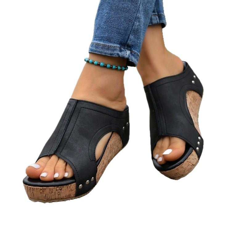 Damen Elegante und bequeme Wedge-Sandalen R&B