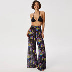 Damen Leggings aus luftiger, transparenter Stoffqualität mit exotischem Muster R&B