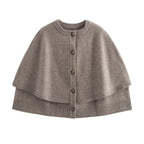 Damen Wolle Umhangjacke R&B