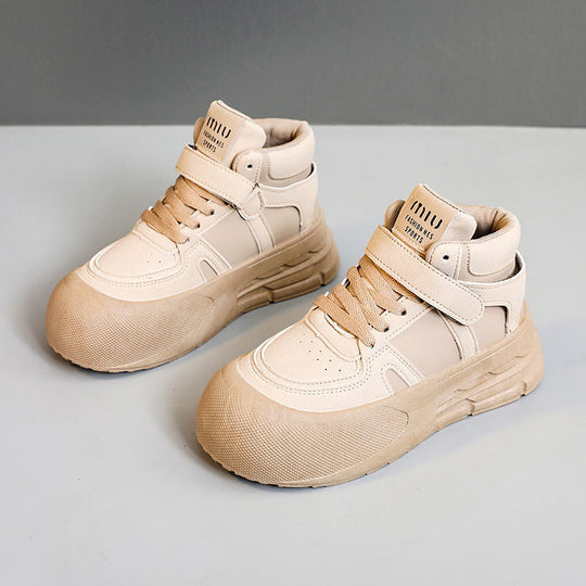 Damen Sportliche High-Top Sneakers mit praktischem Klettverschluss und strapazierfähigem Obermaterial R&B
