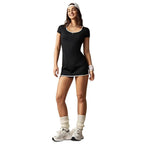Damen sportliches Tennis-Kleid im modernen Schnitt mit kontrastierenden Akzenten R&B