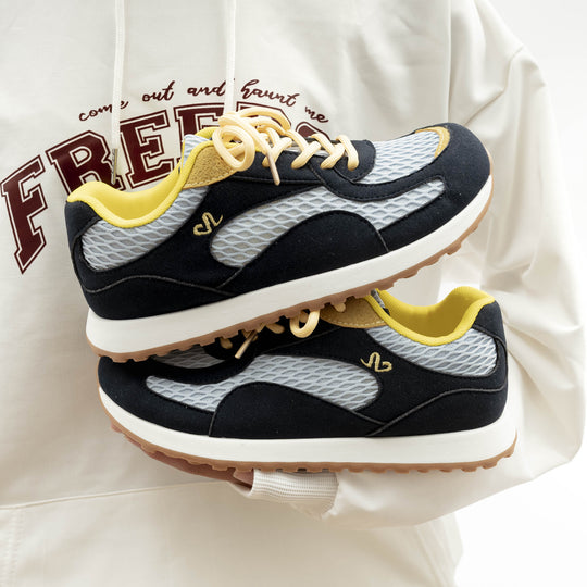 Damen Komfortable Freizeit-Sneaker mit atmungsaktiver Mesh-Oberfläche und rutschfester Sohle R&B