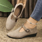 Damen Komfortable Ballerinas mit verstellbarem Riemen R&B