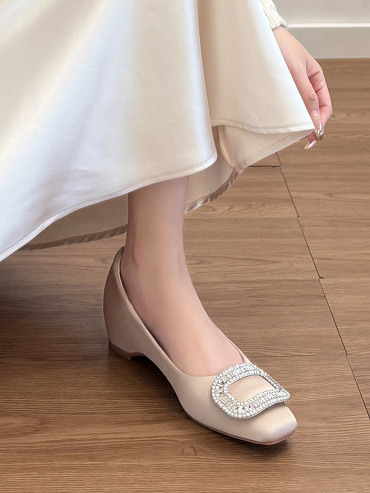 Damen modische Ballerinas mit funkelndem Strassdetails R&B