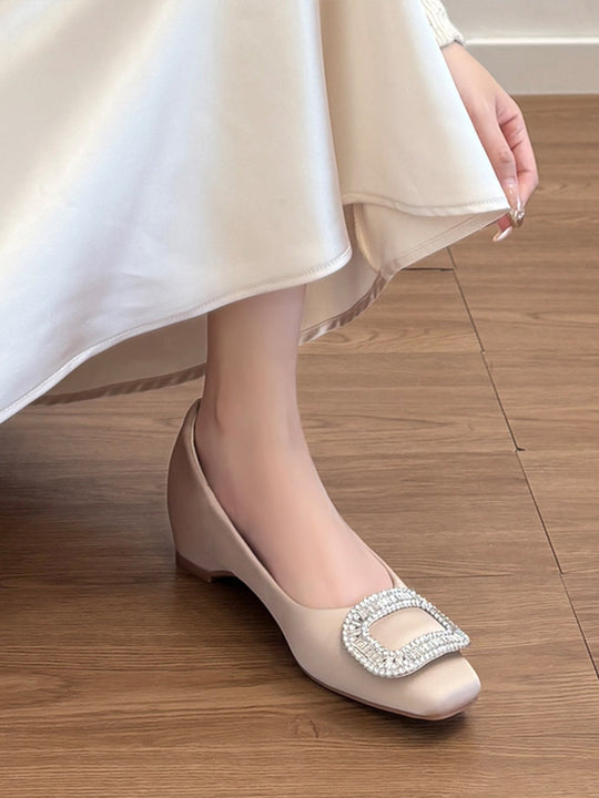 Damen modische Ballerinas mit funkelndem Strassdetails R&B