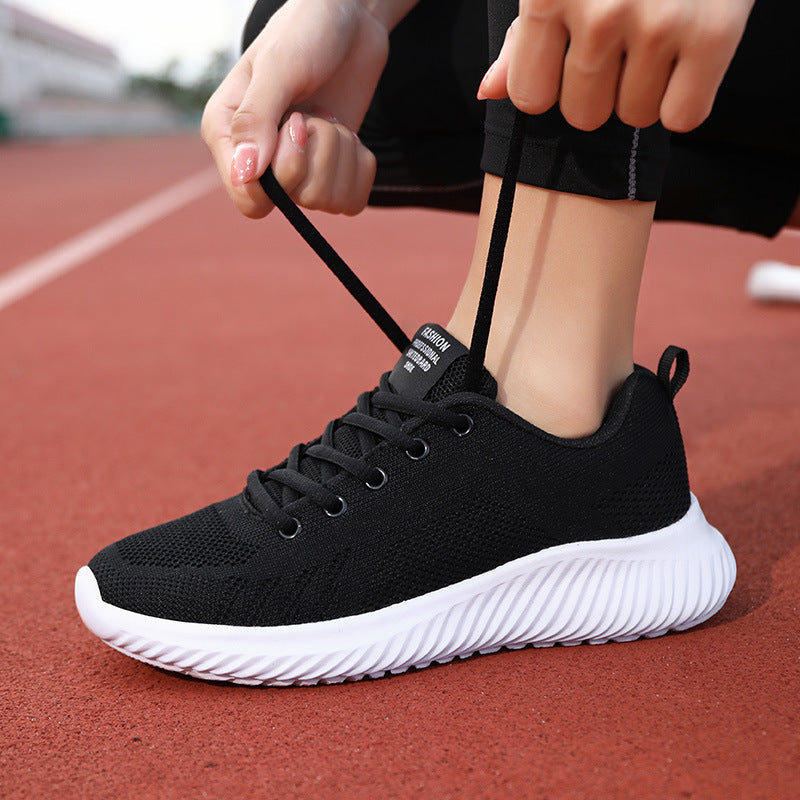 Damen Atmungsaktive Freizeitsneaker mit flexiblem Mesh-Obermaterial und rutschfester Sohle R&B