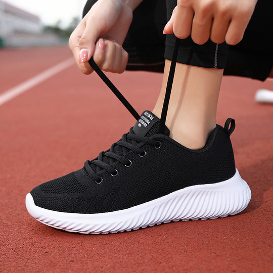 Damen Atmungsaktive Freizeitsneaker mit flexiblem Mesh-Obermaterial und rutschfester Sohle R&B