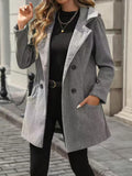 Damen Eleganter und bequemer Mantel mit praktischen Taschen R&B