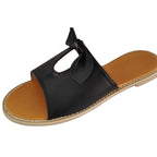 Damen Elegante und bequeme Riemchen-Sandalen mit dekorativem Schleifchen R&B