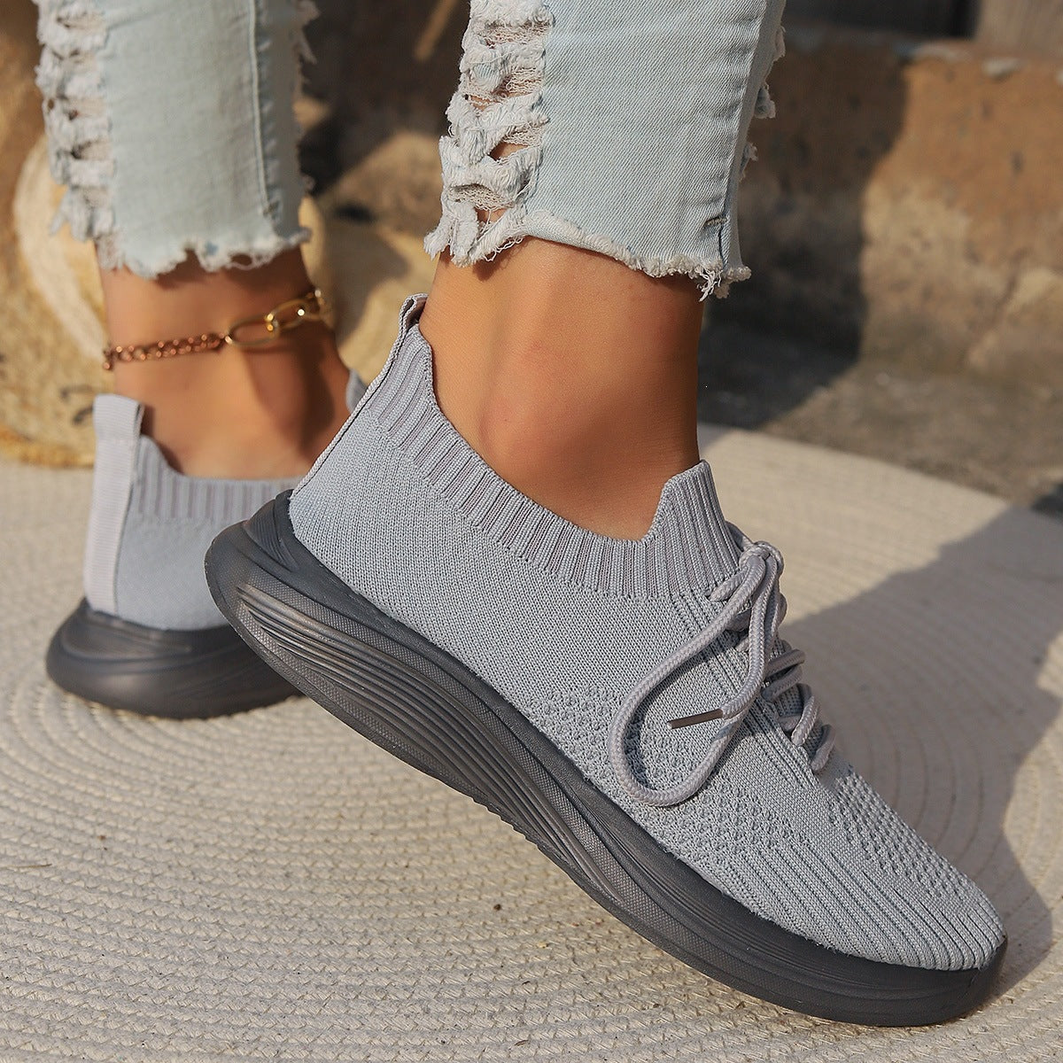 Damen Atmungsaktive und flexible Lifestyle Sneakers R&B