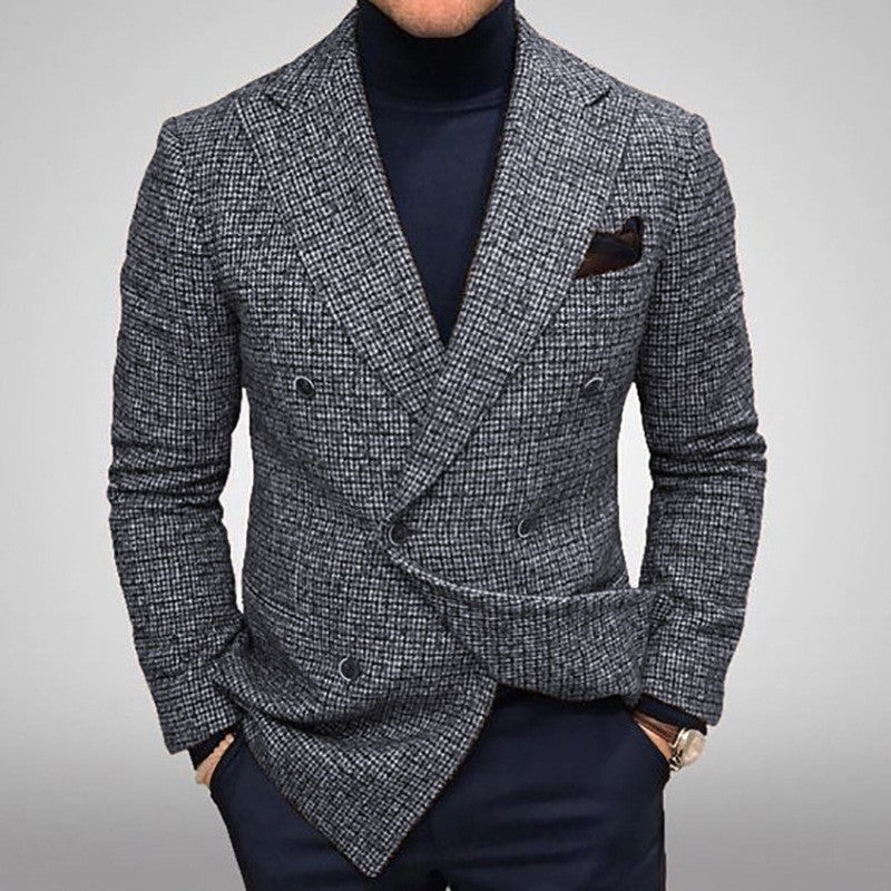 Herren elegante doppelte Brustjacke R&B