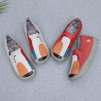 Damen Atmungsaktive Slip-On Sneakers mit farbenfrohem Grafikdesign R&B