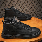 Damen Hochwertige und stylische Leder Sneakers R&B