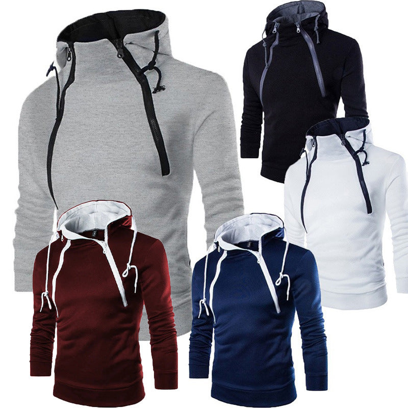 Herren moderne Kapuzenpullover mit praktischem Reißverschluss R&B