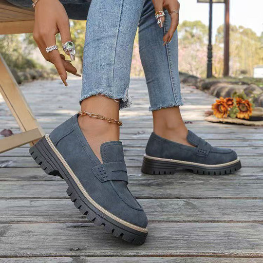 Damen bequeme und stylische Mokassins mit rutschfester Sohle R&B