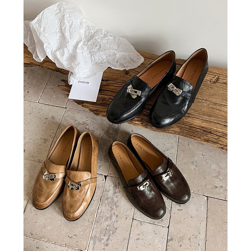 Damen Mokassins mit eleganter Schnallenverzierung R&B