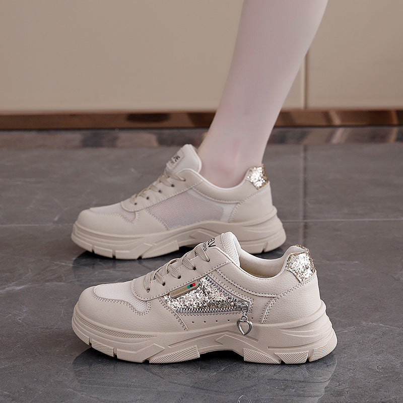 Damen modische Sneakers mit funkelndem Detail und atmungsaktivem Obermaterial R&B