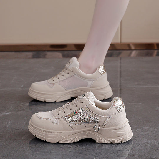 Damen modische Sneakers mit funkelndem Detail und atmungsaktivem Obermaterial R&B