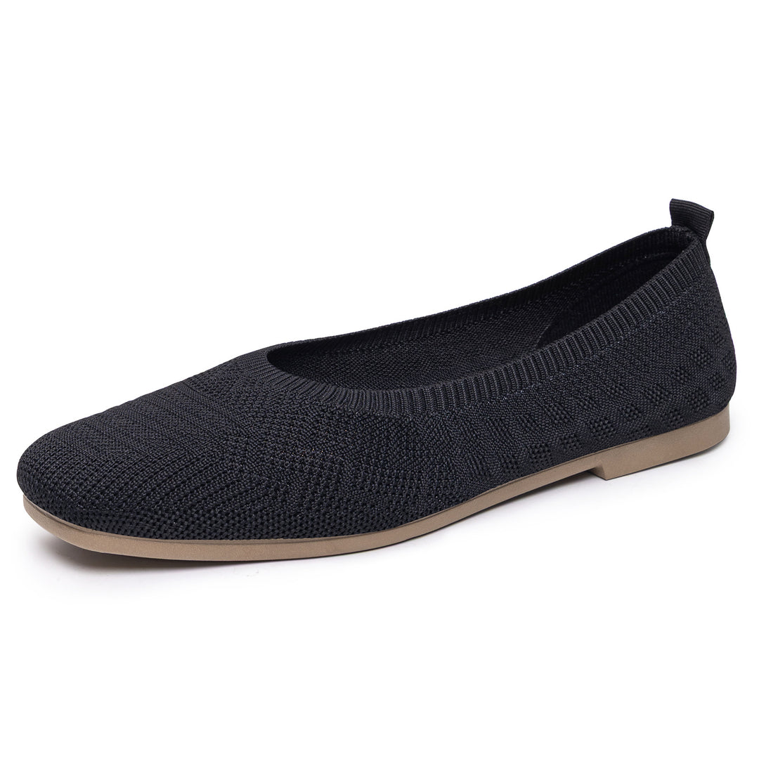 Damen Bequeme Strick-Ballerinas R&B