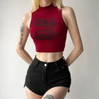 Damen Sportliches Crop-Top R&B