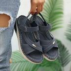 Damen Komfortable Riemchensandalen mit atmungsaktiver Sohle R&B