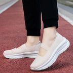 Damen bequeme Slip-On Sneakers mit elastischem Riemen R&B