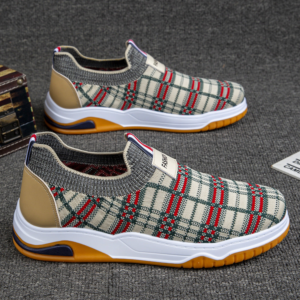 Damen Modische Slip-On Freizeitschuhe mit rutschfester Sohle und atmungsaktivem Obermaterial