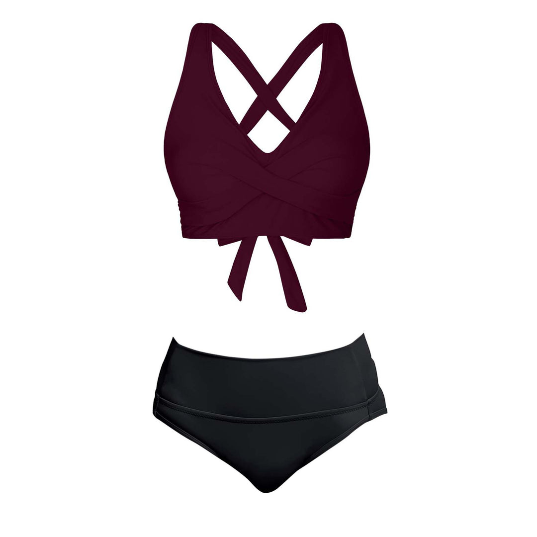 Damen Zweiteiliger Badeanzug mit floralem Design R&B