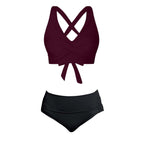 Damen Zweiteiliger Badeanzug mit floralem Design R&B