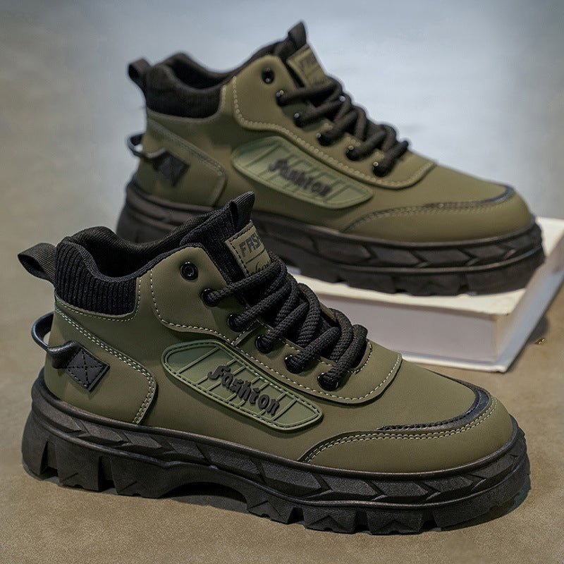 Herren High-Top Sneakers mit robustem Profil und rutschfester Sohle R&B