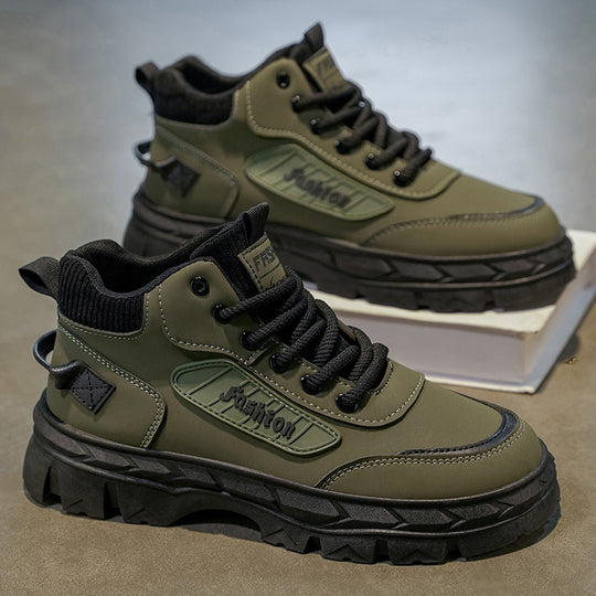 Herren High-Top Sneakers mit robustem Profil und rutschfester Sohle R&B