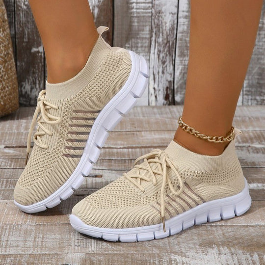Damen Atmungsaktive Sneakers mit flexiblem Strickdesign R&B