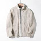 Damen Fleecejacke mit hohen Kragen und praktischen Reißverschlusstaschen Hedi-Mode
