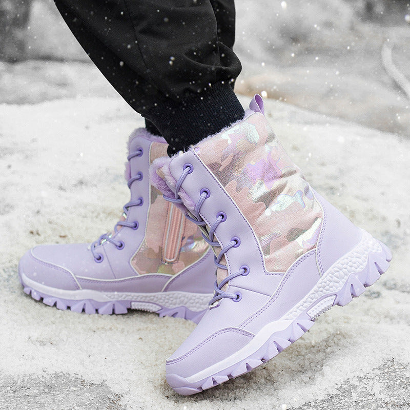 Damen Gefütterte Winterboots mit rutschfester Sohle und modischem Design R&B