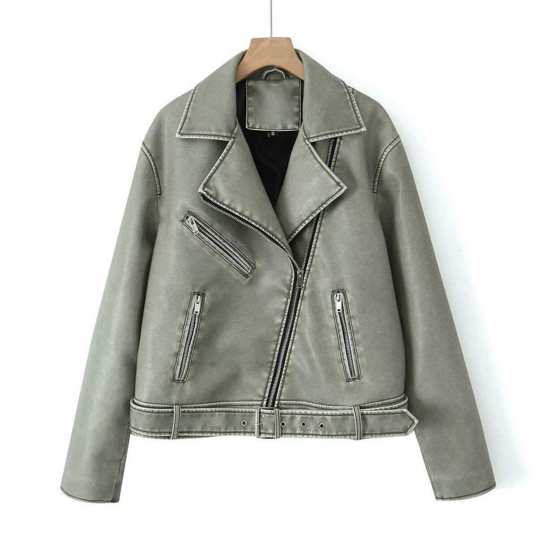 Damen Bikerjacke im Vintage-Stil R&B