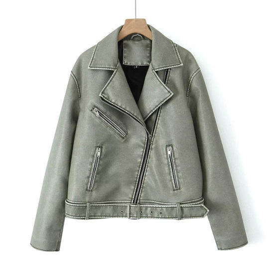 Damen Bikerjacke im Vintage-Stil R&B