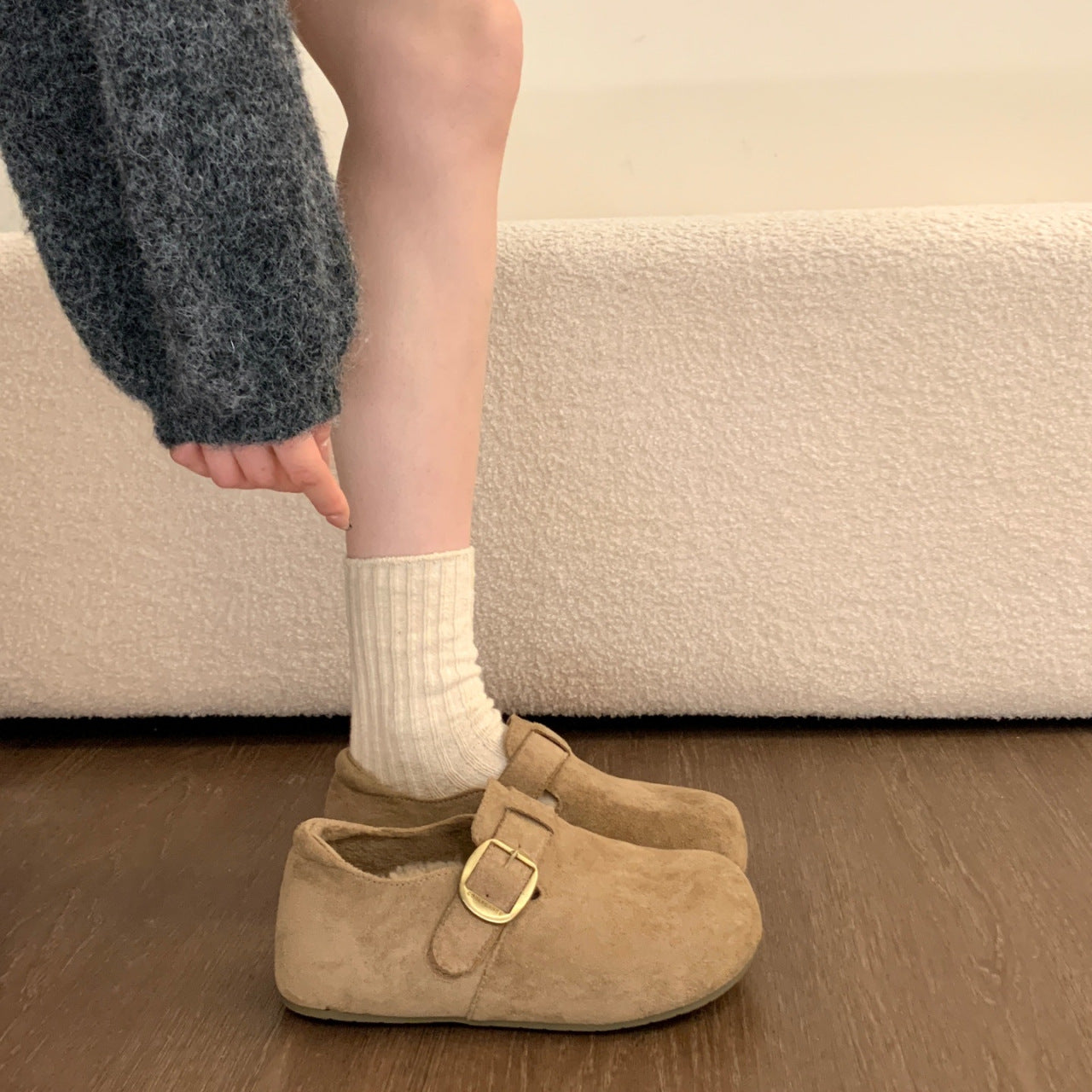 Damen Clogs mit weich gepolstertem Innenfutter und verstellbarem Riemen R&B