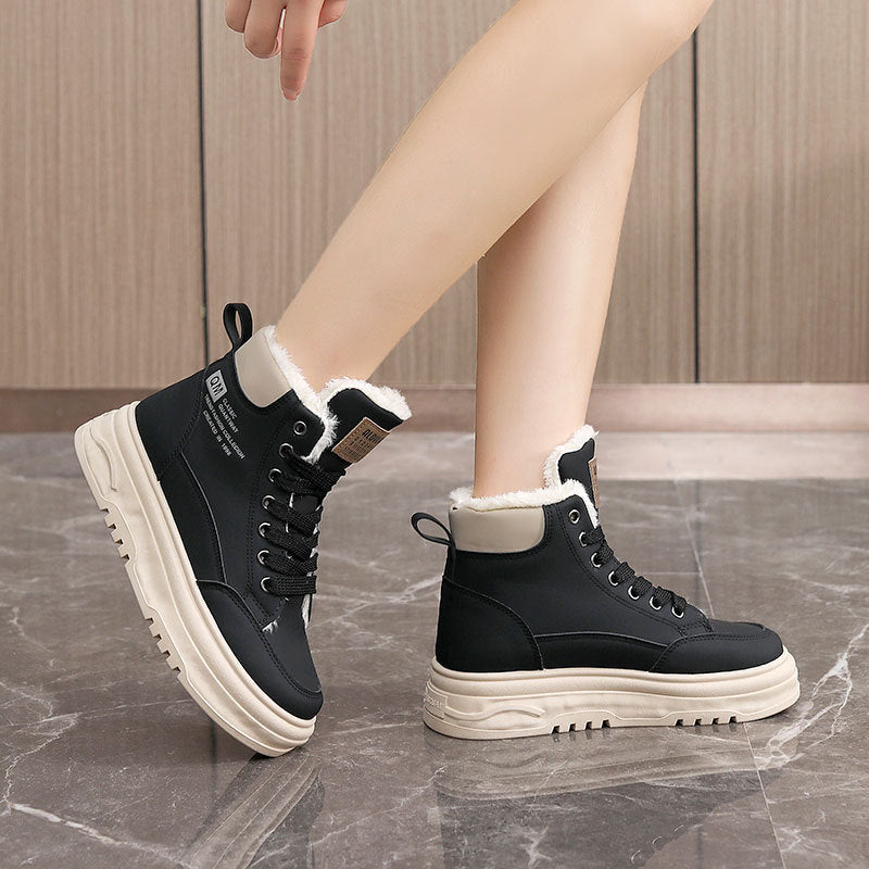 Damen Winterliche High-Top Sneakers mit warmem Innenfutter und rutschfester Sohle R&B