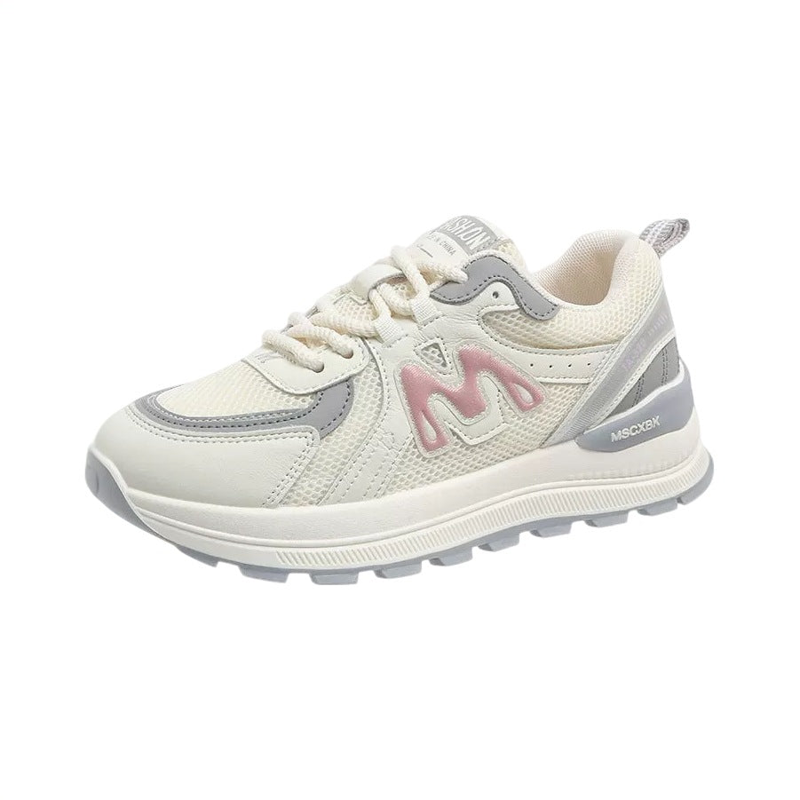 Damen Komfortable Sneaker mit atmungsaktivem Mesh-Obermaterial und stoßdämpfender Sohle R&B