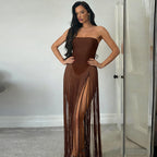 Damen Badeanzug mit fransigen Details R&B