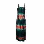 Damen Maxikleid mit tiefem V-Ausschnitt und schickem Schlitz R&B