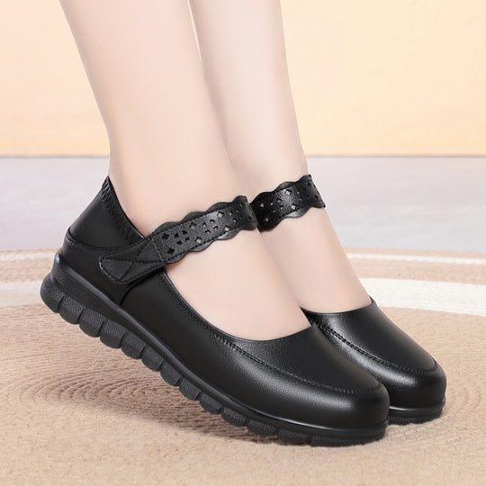 Damen Mary Jane Schuhe mit durchbrochenem Riemchen und rutschfester Sohle R&B
