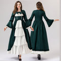 Damen historisches Kleid mit eleganten Rüschen und modernen Akzenten R&B