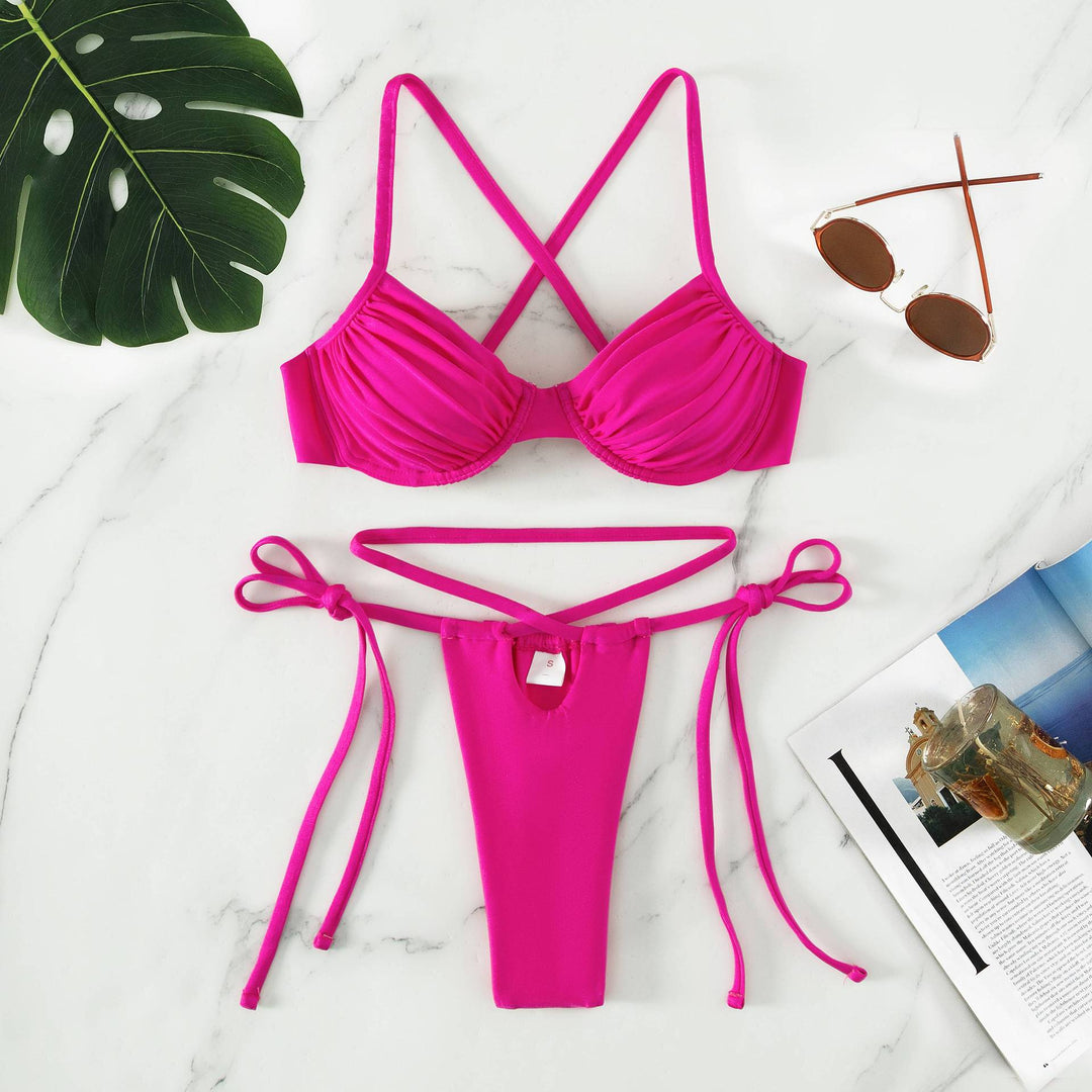 Damen Triangel-Bikini mit innovativem Trägersystem und figurschmeichelndem Schnitt R&B
